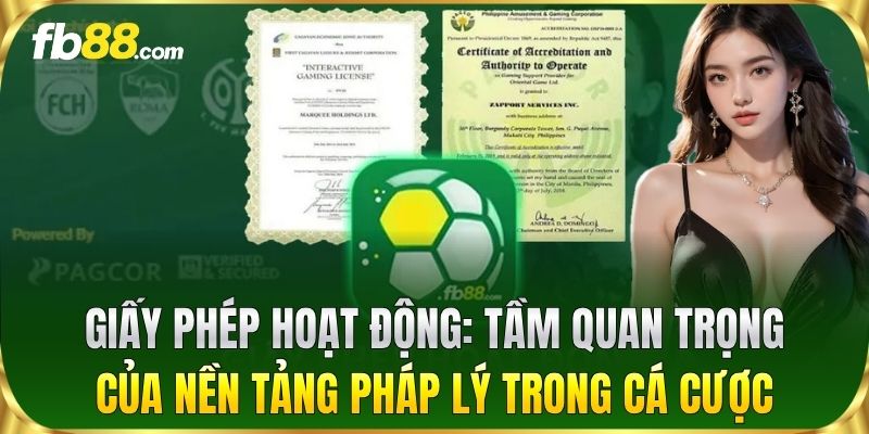 Giấy phép hoạt động: Tầm quan trọng của nền tảng pháp lý trong cá cược
