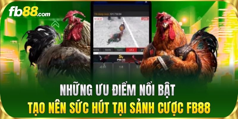 Những ưu điểm nổi bật tạo nên sức hút tại sảnh cược FB88