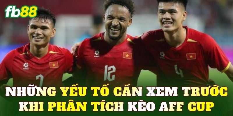 Những yếu tố cần xem trước khi phân tích kèo AFF Cup